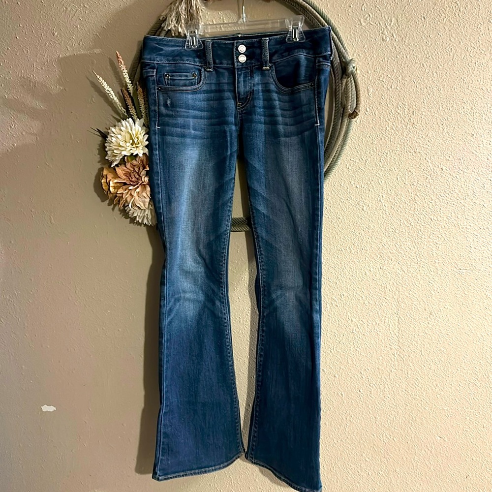 American Eagle AE Jeans size 2 Low Rise Bootcut/Flare